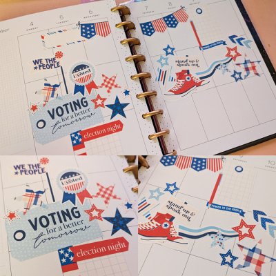 I Voted Planner Spread