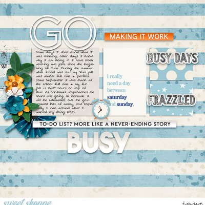 Busy Busy. . .Tired