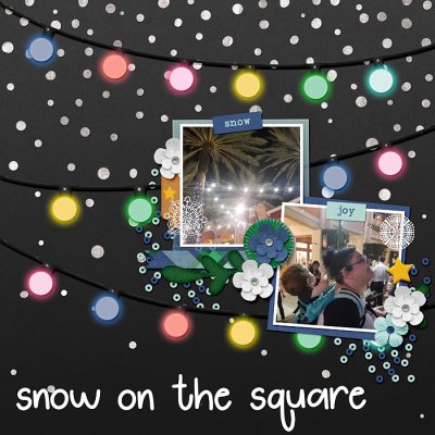 snow on the square