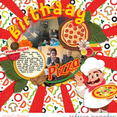 birthday pizza
