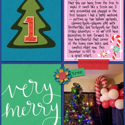 December album - putting up the tree