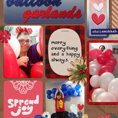 December album - balloon garlands - left