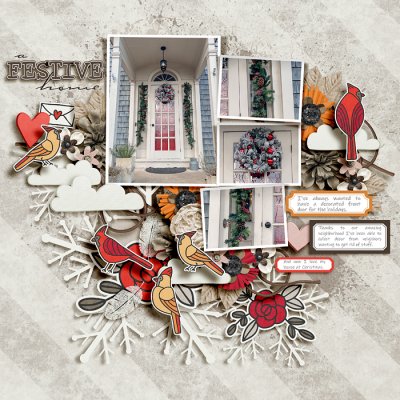 a festive home