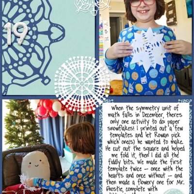 December album - paper snowflakes