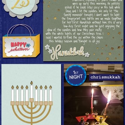 December album - first night of Hanukkah
