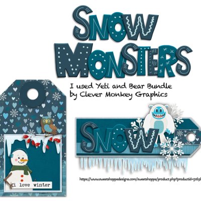 Yeti and Bear Bundle by Clever Monkey Graphics