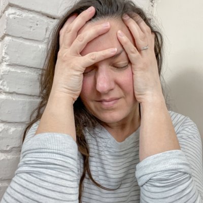 Self Portrait: Migraine again...