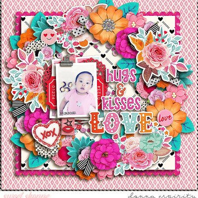 hugs and kisses, love