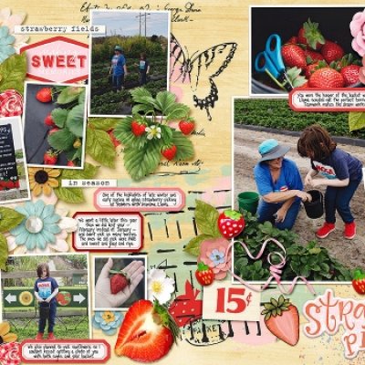 strawberry picking - full