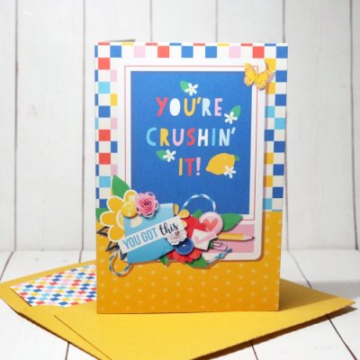 You're Crushin' It Card with matching envelope