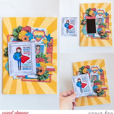 Super Mom Card & Magnet