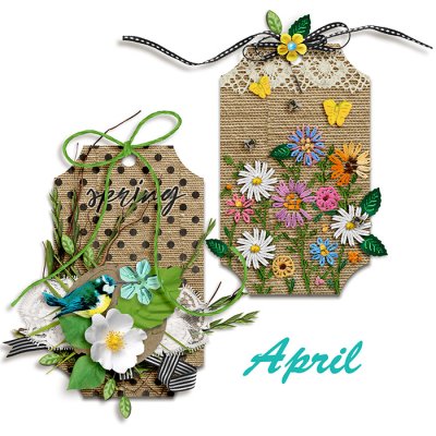 April 2025 Spring Tags