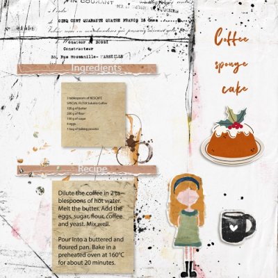 Coffee  sponge  cake