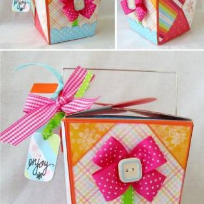 Altered Take Out Box ~ Sassy Pants