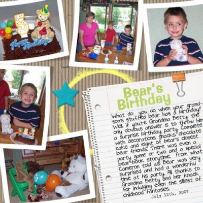 Bear's Birthday Party