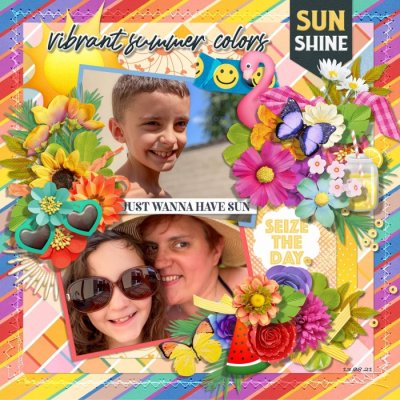 Vibrant colors of summer