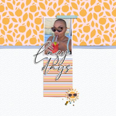 Designed by Soco - Cards & Words No.7 Templates - Lazy Days