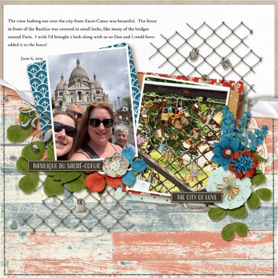 Fence Love Locks at Sacre Coeur