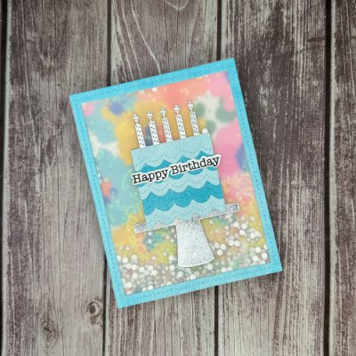 Shaker Birthday Card 1