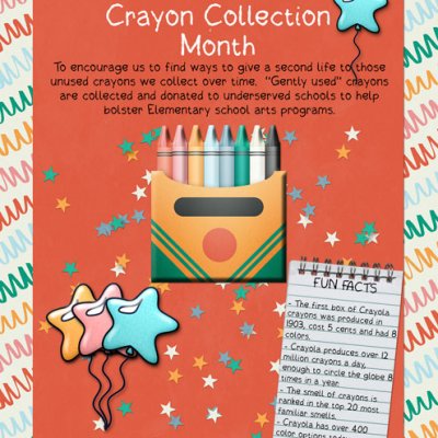 National Crayon Collection Month