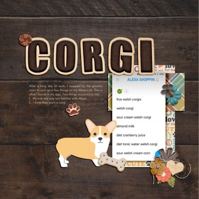 October Pinterest Challenge #3 - Corgi