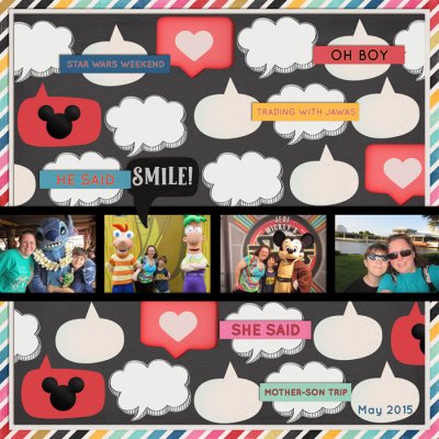 Mother/Son Disney Trip 2015- Title Page