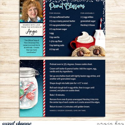 Recipe Cards: Peanut Blossoms
