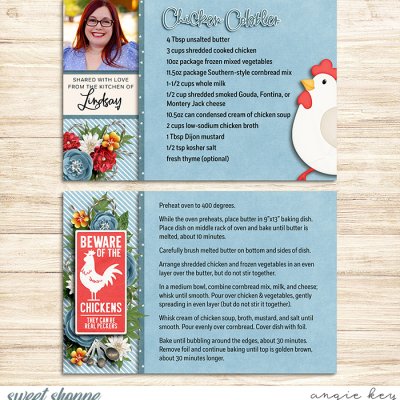 Recipe Cards: Chicken Cobbler