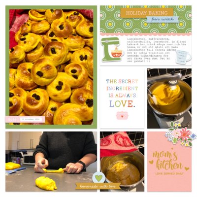 Baking saffron buns