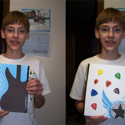 Guitar Book - My son's first hybrid project