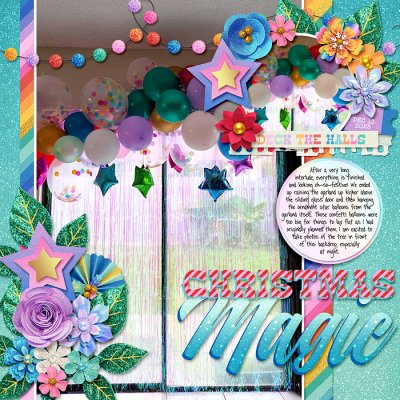 December 2025 - finished balloon garland