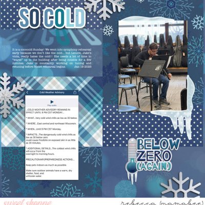 Dec 14 - so cold