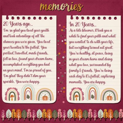 Letter to my 20 year old self