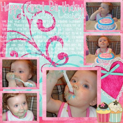 Happy First Birthday Cake