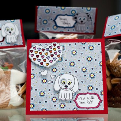 Doggie Treat Bags and Card