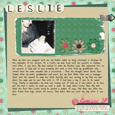 Leslie (my name)