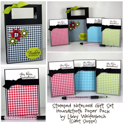 Houndstooth Notecard Gift Set