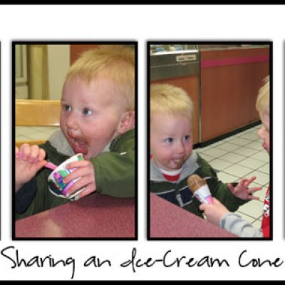 Photo Sequence ~ Sharing Ice-Cream