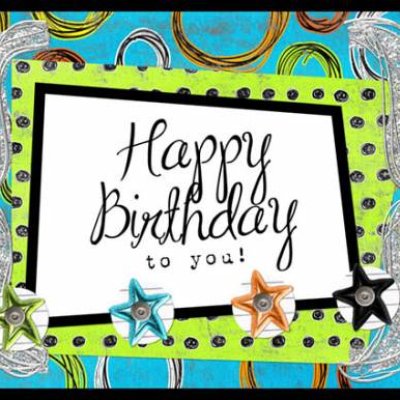 Happy Birthday to you!
