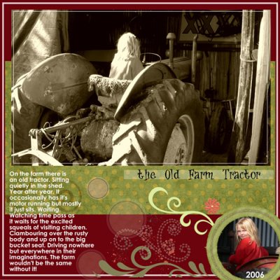 the tractor