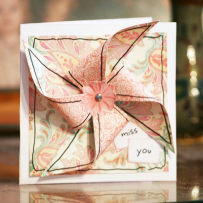 hybrid pinwheel card
