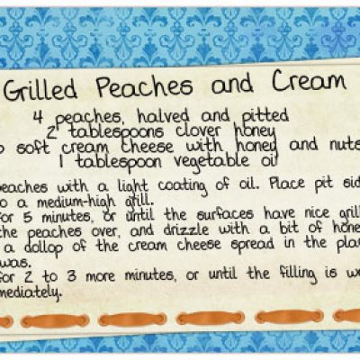 Week 3 Recipe Peaches and Cream