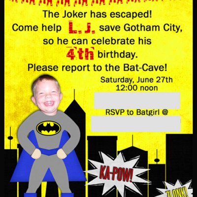 4th Birthday Invitation