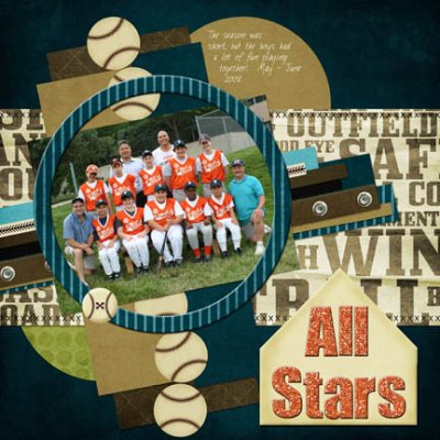 Baseball:  All Stars team