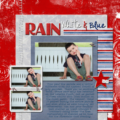 Rain, White & Blue
