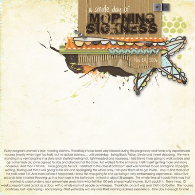 one day of MORNING SICKNESS