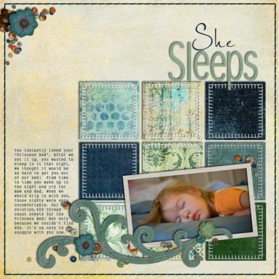 She sleeps