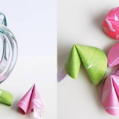 Paper fortune cookies