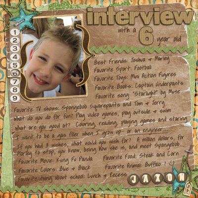 Interview with a 6 year old