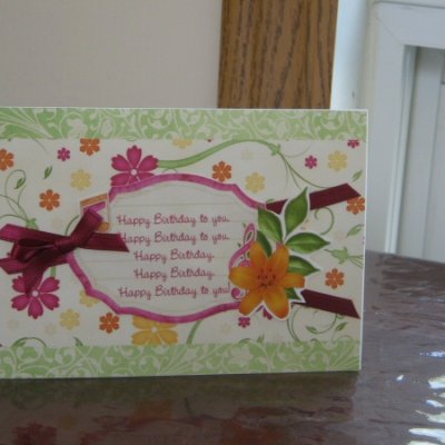 Feminine Birthday card